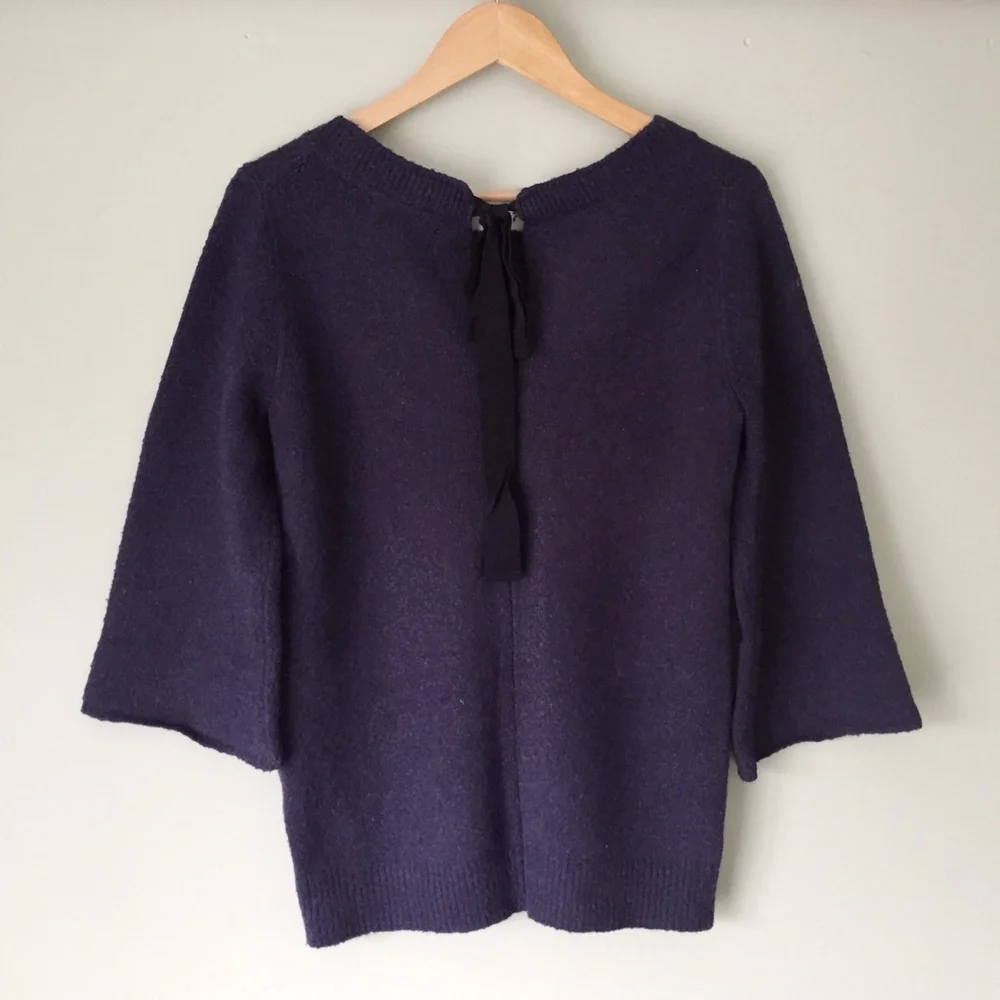 Gap Tie-Back Sweater with Flare Sleeves